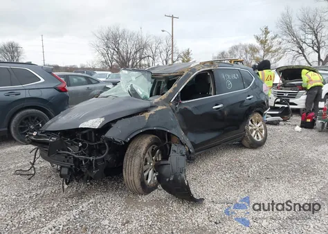 2015 Nissan Rogue Sv from USA, damaged, VIN 5N1AT2MV1FC782941